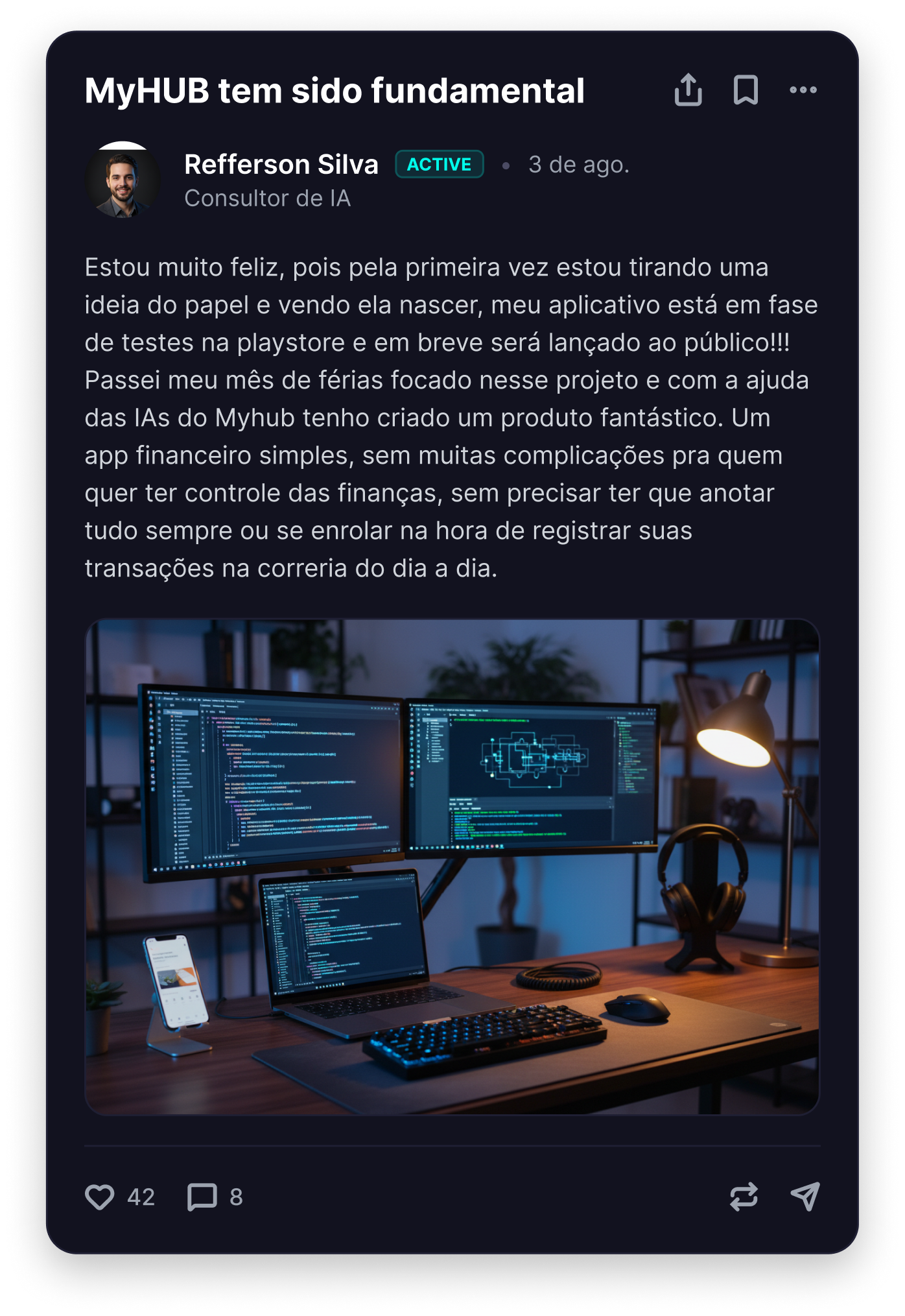 Comentário do assinante Rodrigo